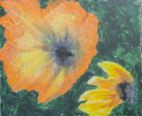 "Blüte", 50x60 cm, Mixed Media, 240 Euro