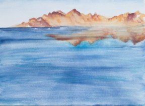 "Spiegelung", 30x40 cm, Aquarell, 180 Euro
