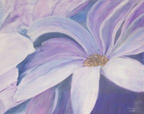 "Blaues Wunder", 40x50 cm, Acryl, 210 Euro