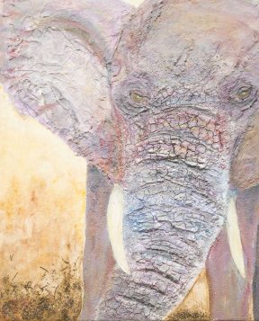 "Elefant" 50 x 60 Mixed Media, 410 Euro