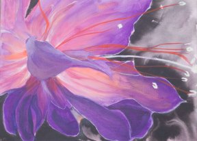 "Blütentraum", 30x40 cm, Acryl, 180 Euro