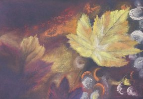 "Herbstimpression", 30x40 cm, Pastellkreide,
140 Euro