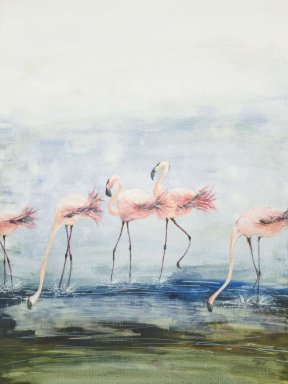 "Flamingos"
50 x 70 cm Acryl, unverkäuflich