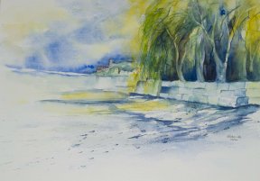 "Ufer" 36 x 48 cm
Aquarell (1), 150 Euro